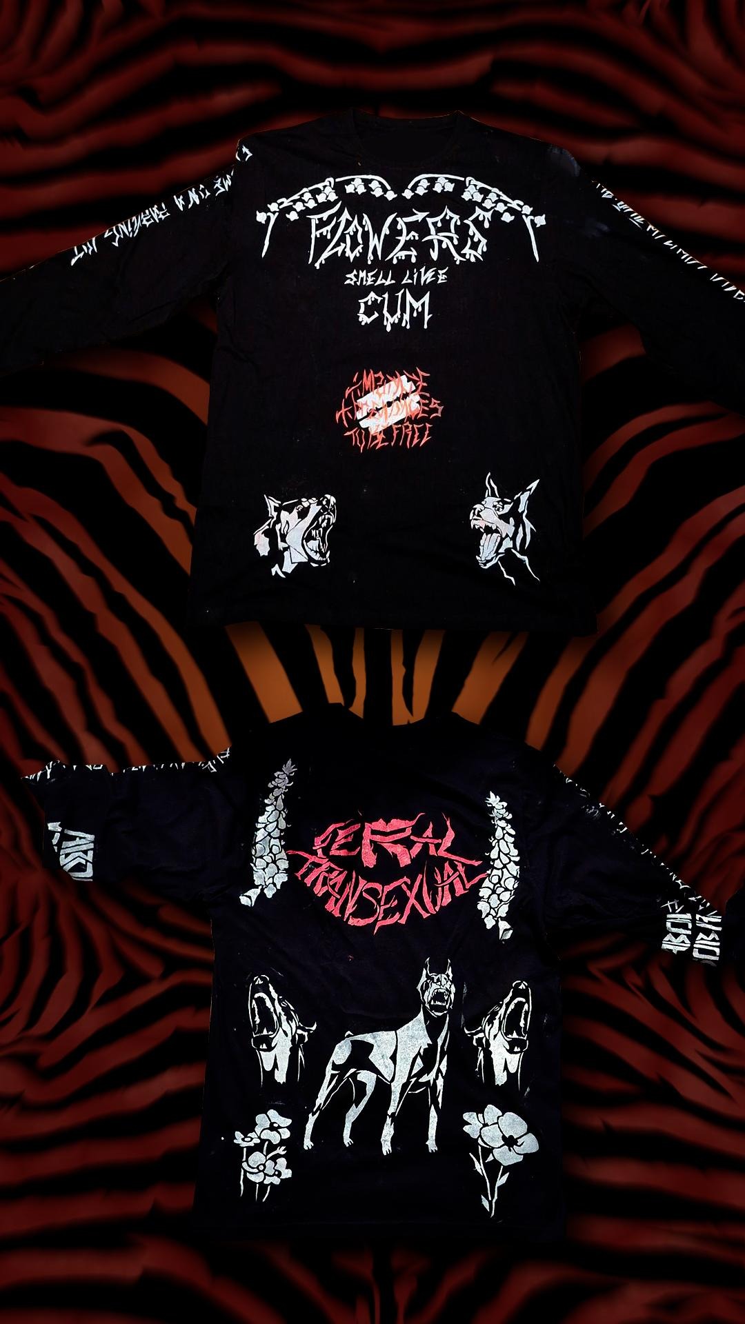 Long Sleeve Flowers Smell Like Cum